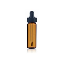 1 Dram Amber Glass Vial With Dropper
