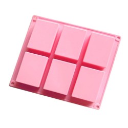 6 Cavity Rectangle Soap Mold