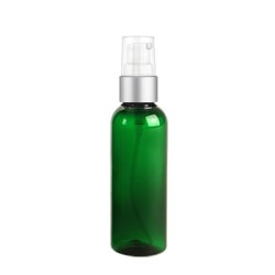 2 Oz Green Bottle With Silver Treatment Pump