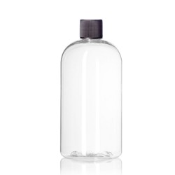 32 Oz Boston PET Bottle With Black Cap