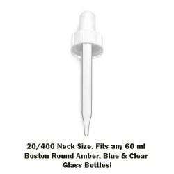 60 ml White Dropper 20/400 Neck Size