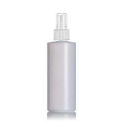 8 Oz Natural Cylinder With White Sprayer