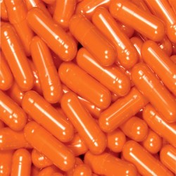 Orange Gelatin Capsules Size 00