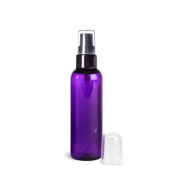 2 Oz Purple Bottle With Black Treatment Pump