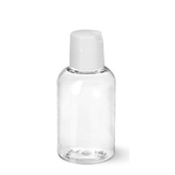 2 Oz Boston PET Bottle With White Disc Top