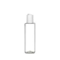 2 Oz Square PET Bottle With White Disc Cap