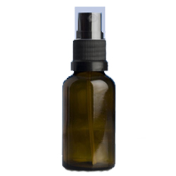 30 ml Amber Glass with brown atomizer