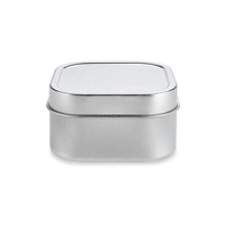 2 OZ Square Tin With Slip Cover Top