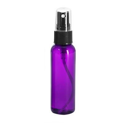 2 Oz Purple Bottle With Black Atomizer