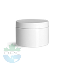 1 OZ Double Wall White Jar With Cap