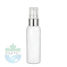 2 Oz  White PET Bottle With Sprayer