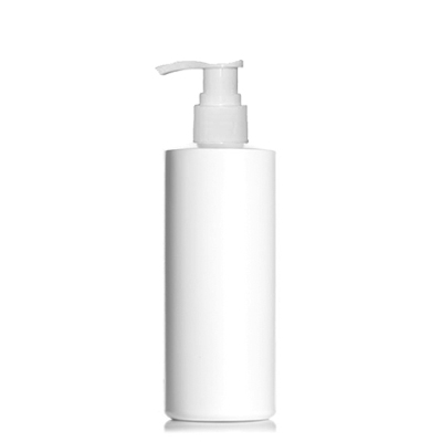 8 Oz HDPE White Bottle With Lotion Pump