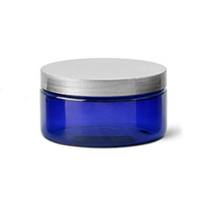 2 OZ Blue Jar With Silver Cap (60 ml)