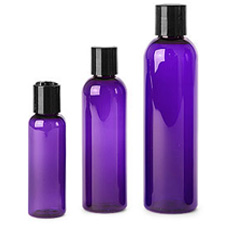 Purple Pet Bottles With Blk Disc Top